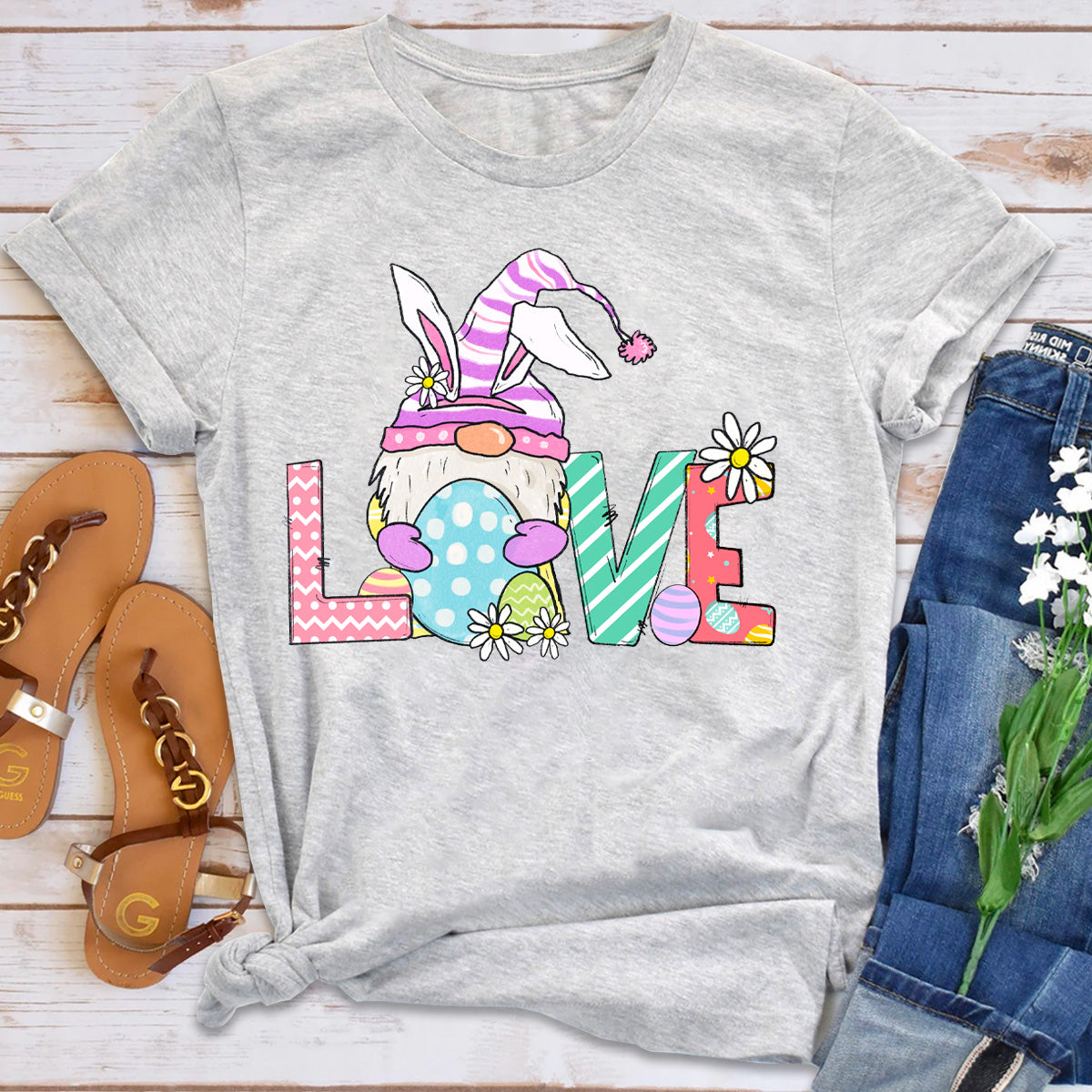 Easter Gnome LOVE T-Shirt