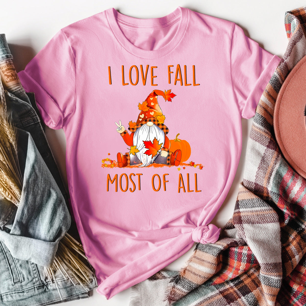 I Love Fall Most Of All T-Shirt