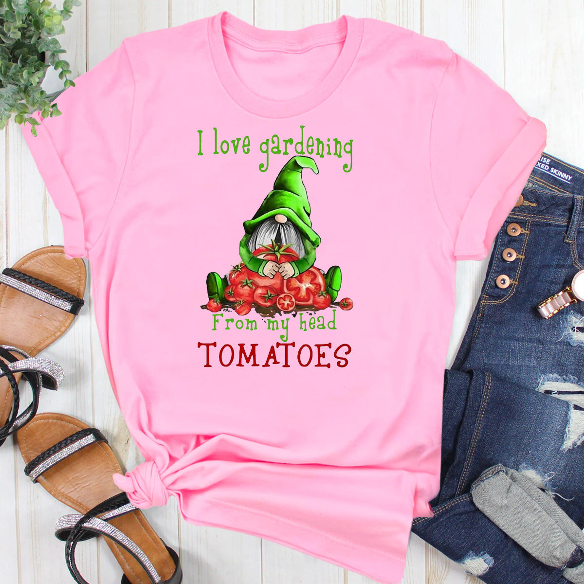 I Love Gardening From My Head Tomatoes T-Shirt