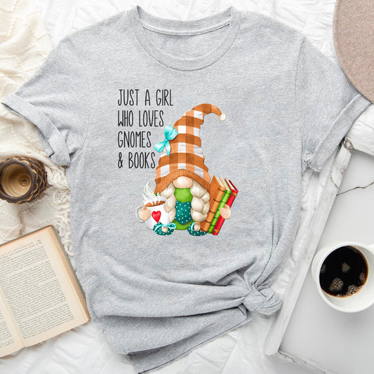 Book Lover Gnome T-Shirt