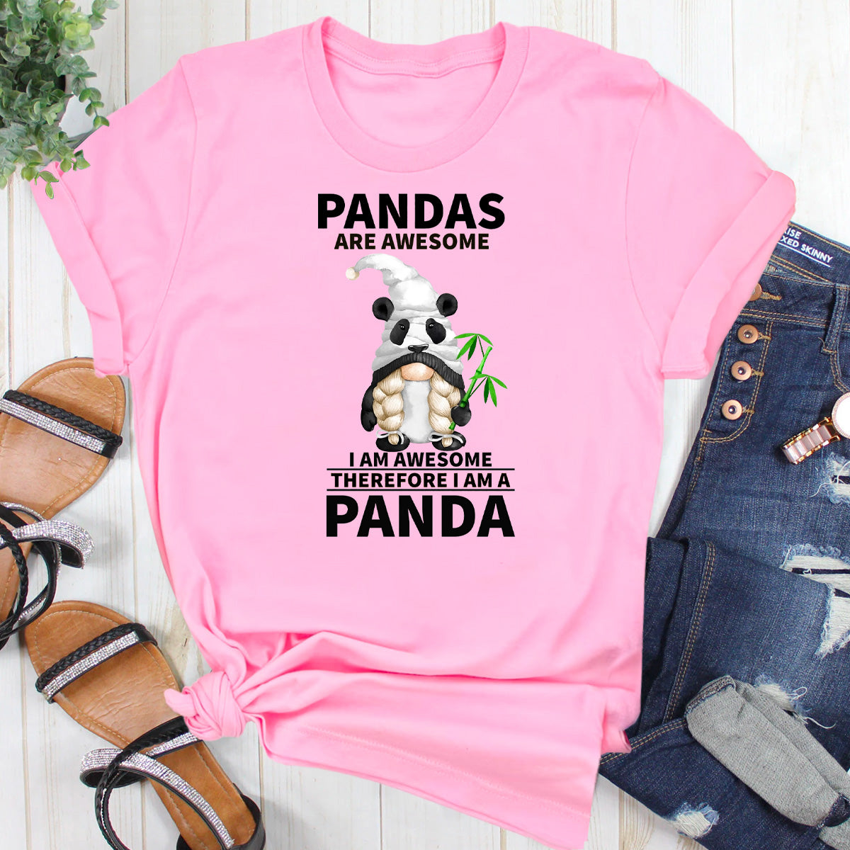 Pandas Are Awesome I Am Awesome Therefore I Am A Panda T-Shirt