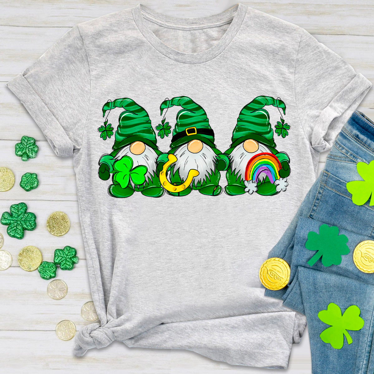 St Patricks Day Gnome Shirt T-Shirt