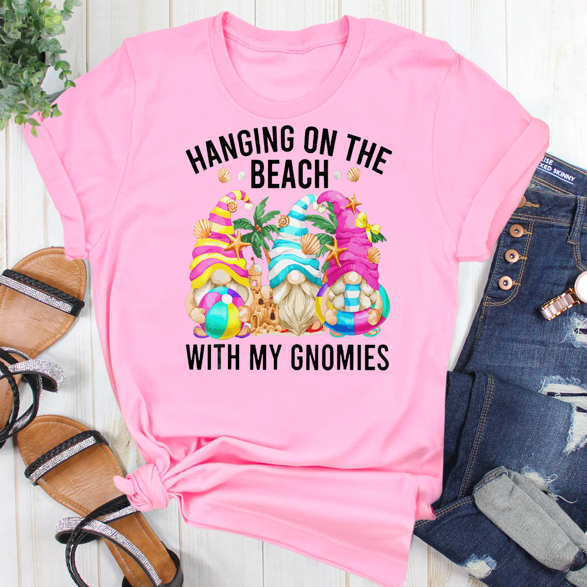 Hanging On The Beach With My Gnomies T-Shirt