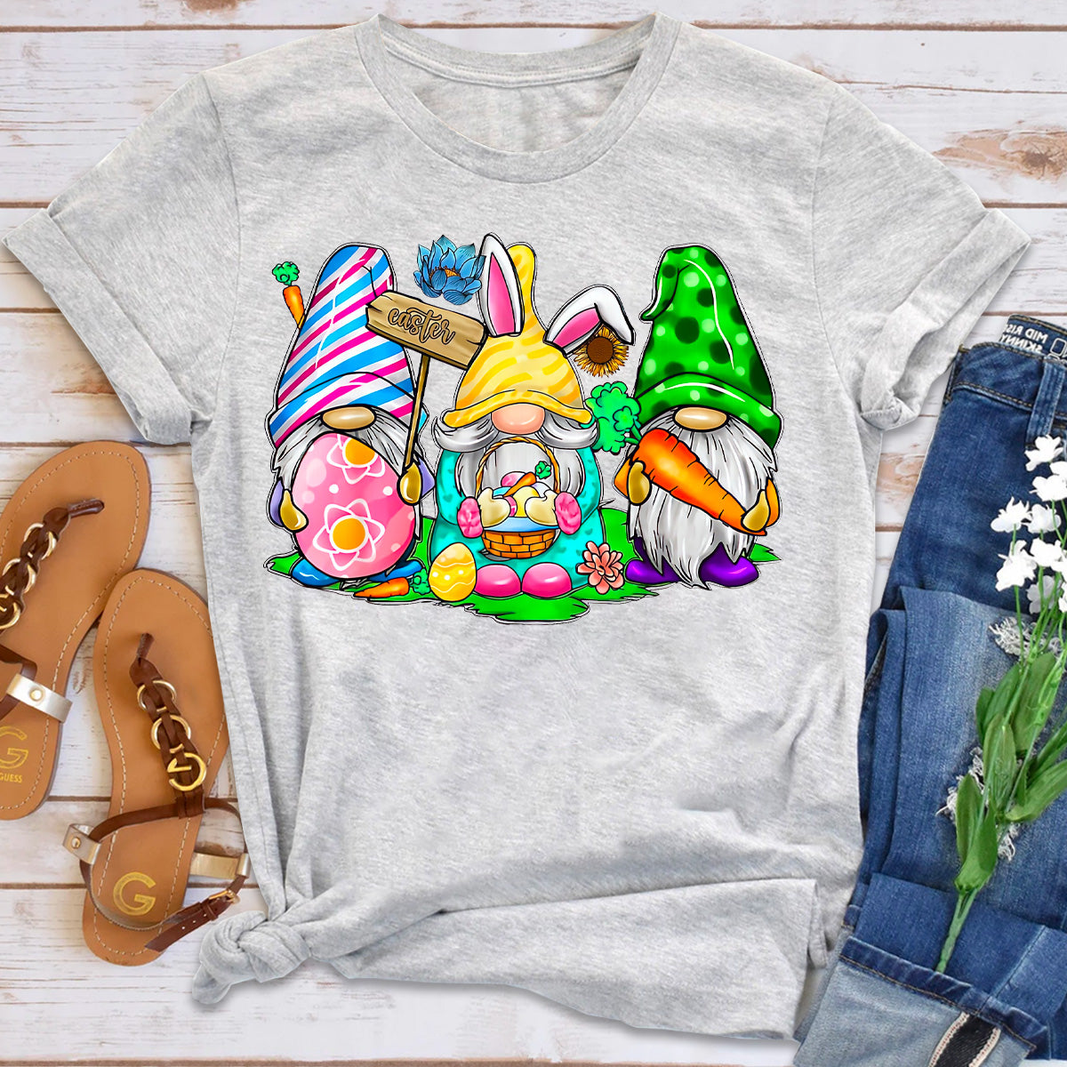 Easter Bunny Spring Gnome T-Shirt