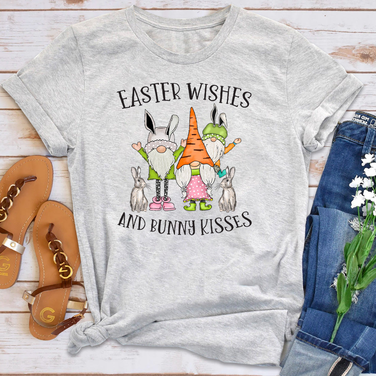 Easter Wishes And Bunny Kisses T-Shirt