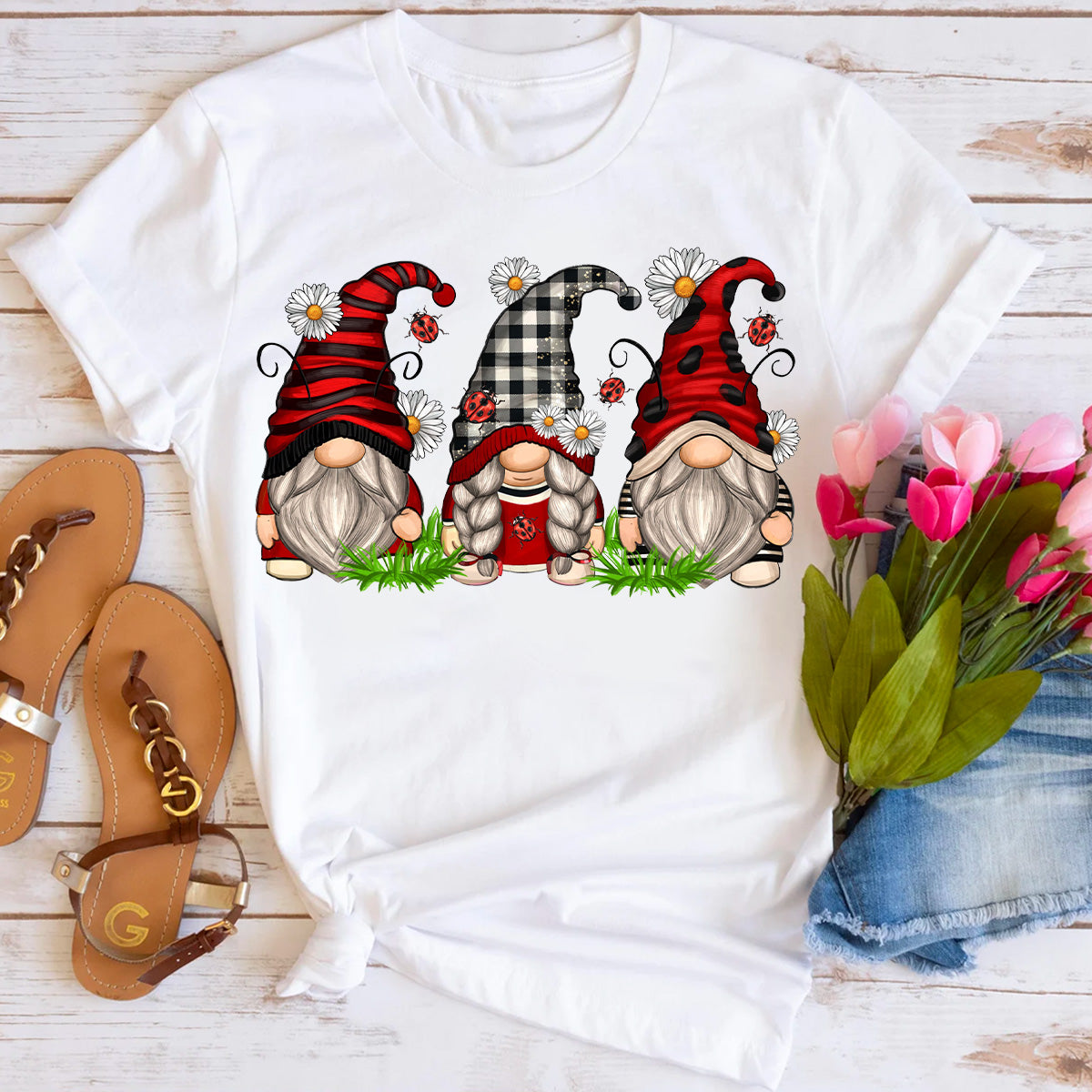 Lady Bug Gnomes T-Shirt