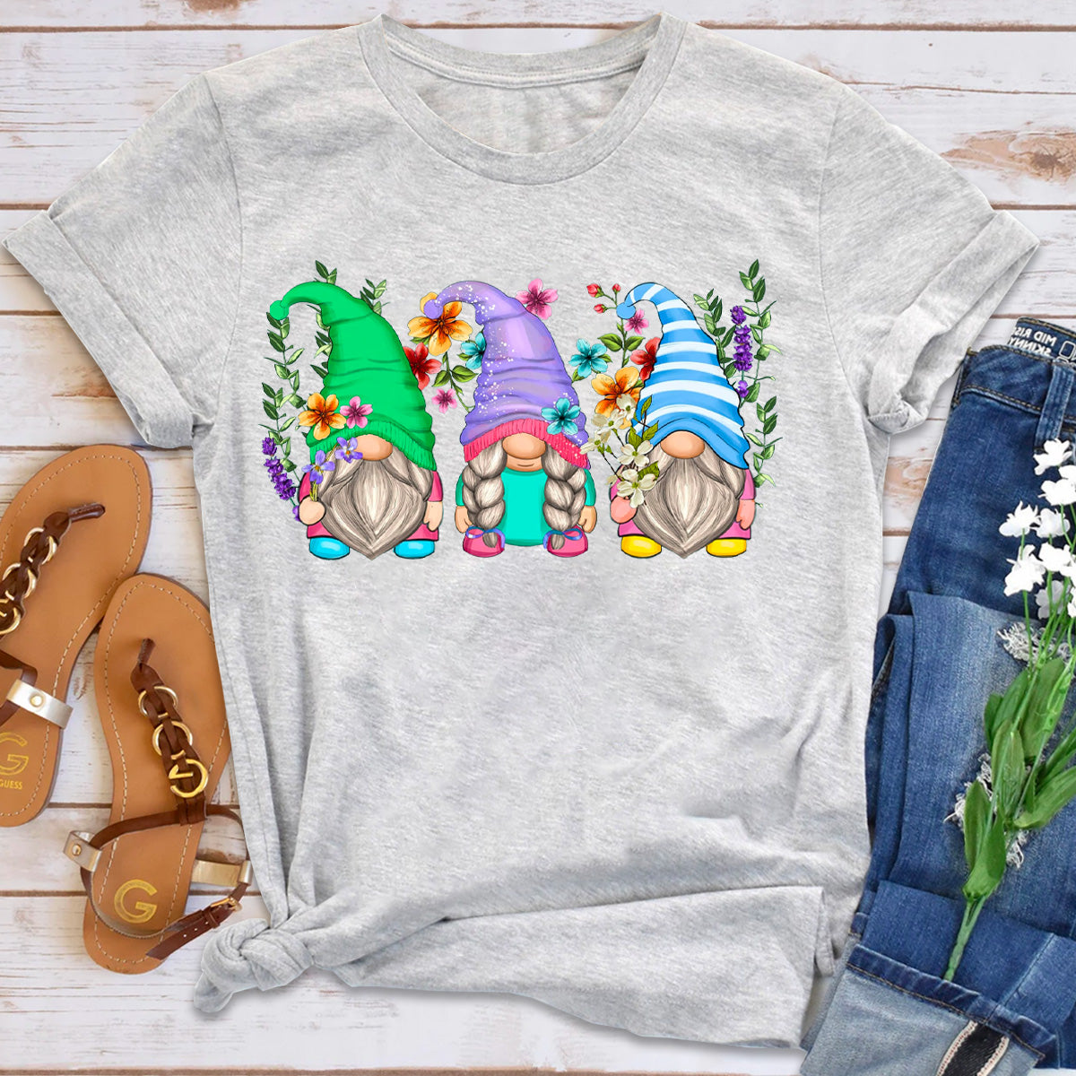 Floral Gnome T-Shirt