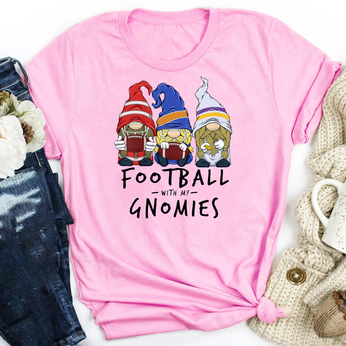 Football With My Gnomies T-Shirt