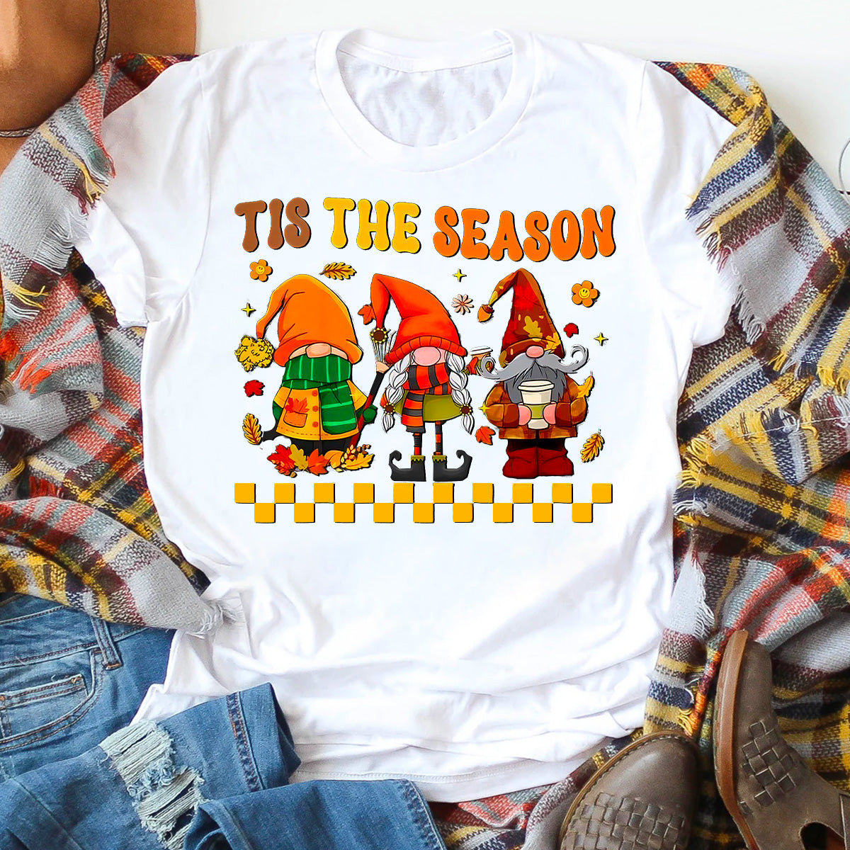 Tis The Season Fall Gnomes T-Shirt