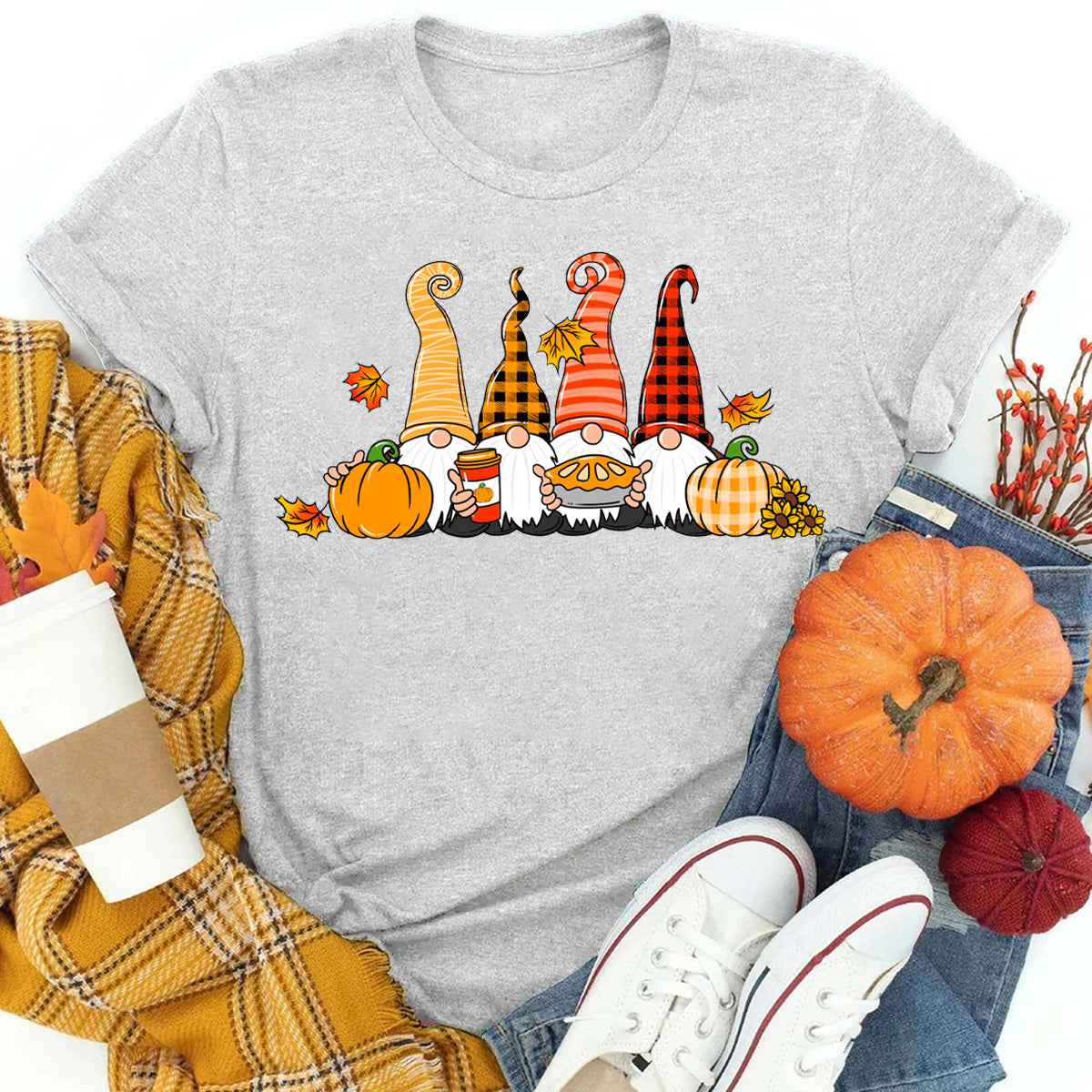 Fall Thanksgiving Gnome T-Shirt