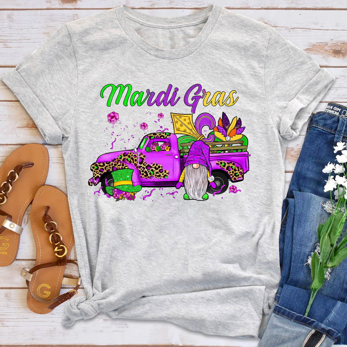 Youth Gnome Mardi Gras T-Shirt