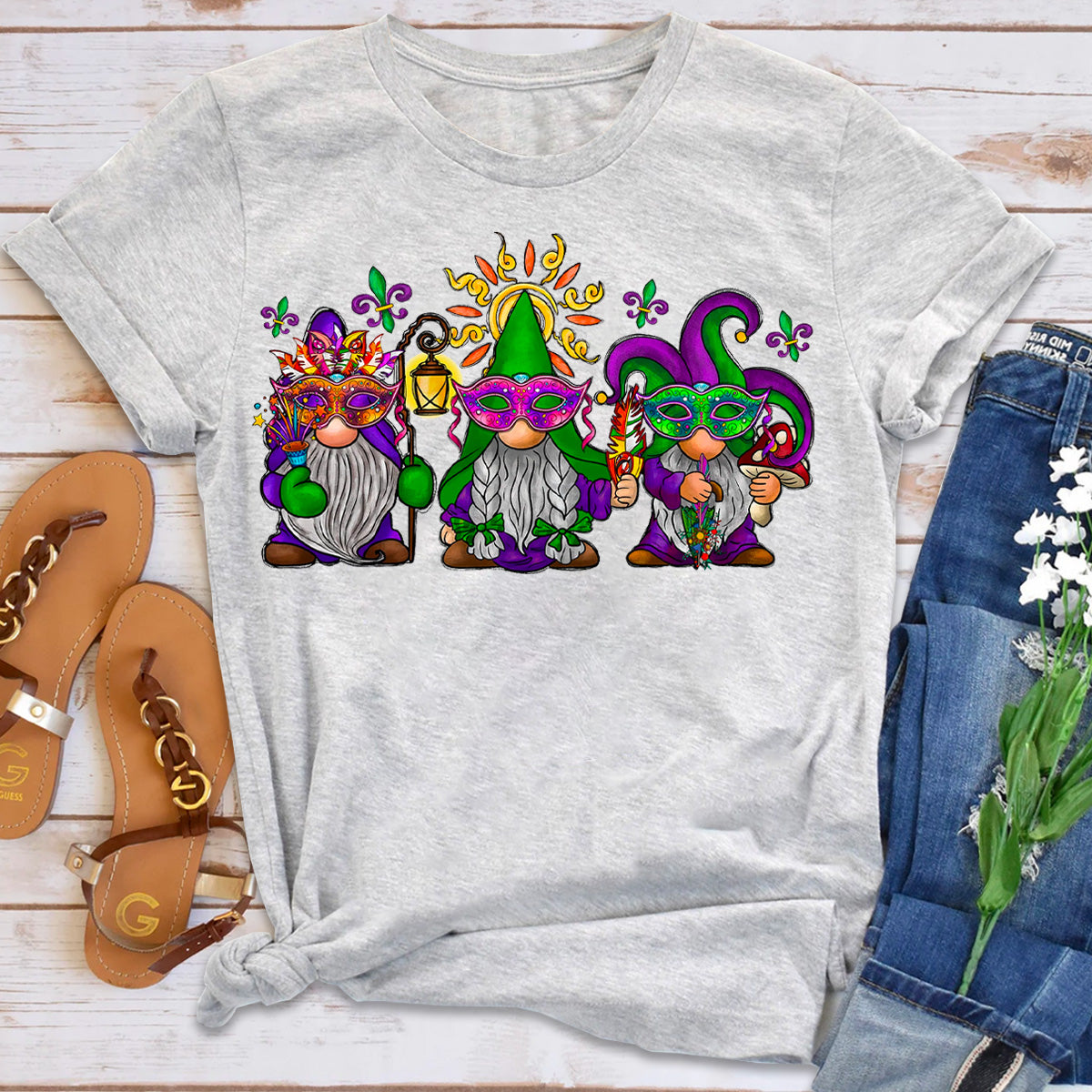 Mardi Gras Gnome T-Shirt