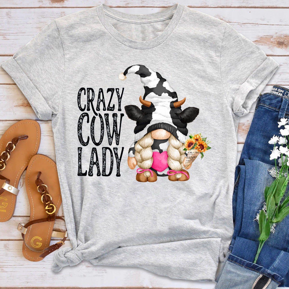 Crazy Cow Lady T-Shirt