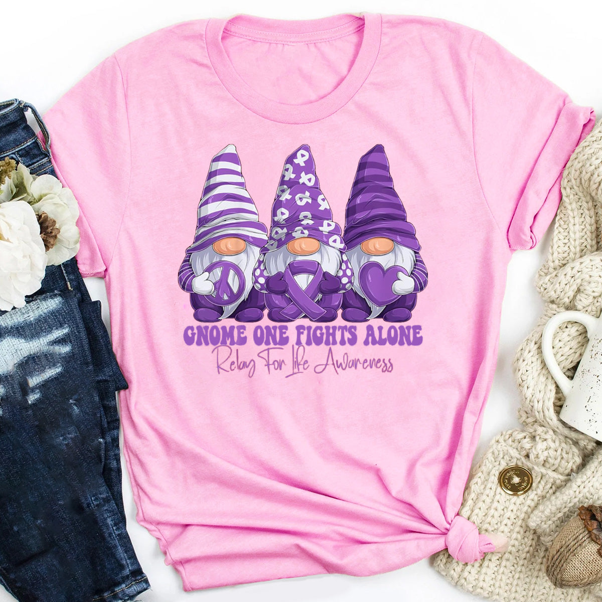 Relay For Life Gnomies Support T-Shirt