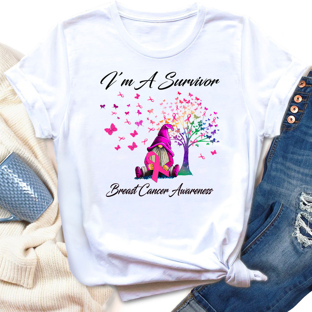 I’m A Survivor Breast Cancer Awareness T-Shirt