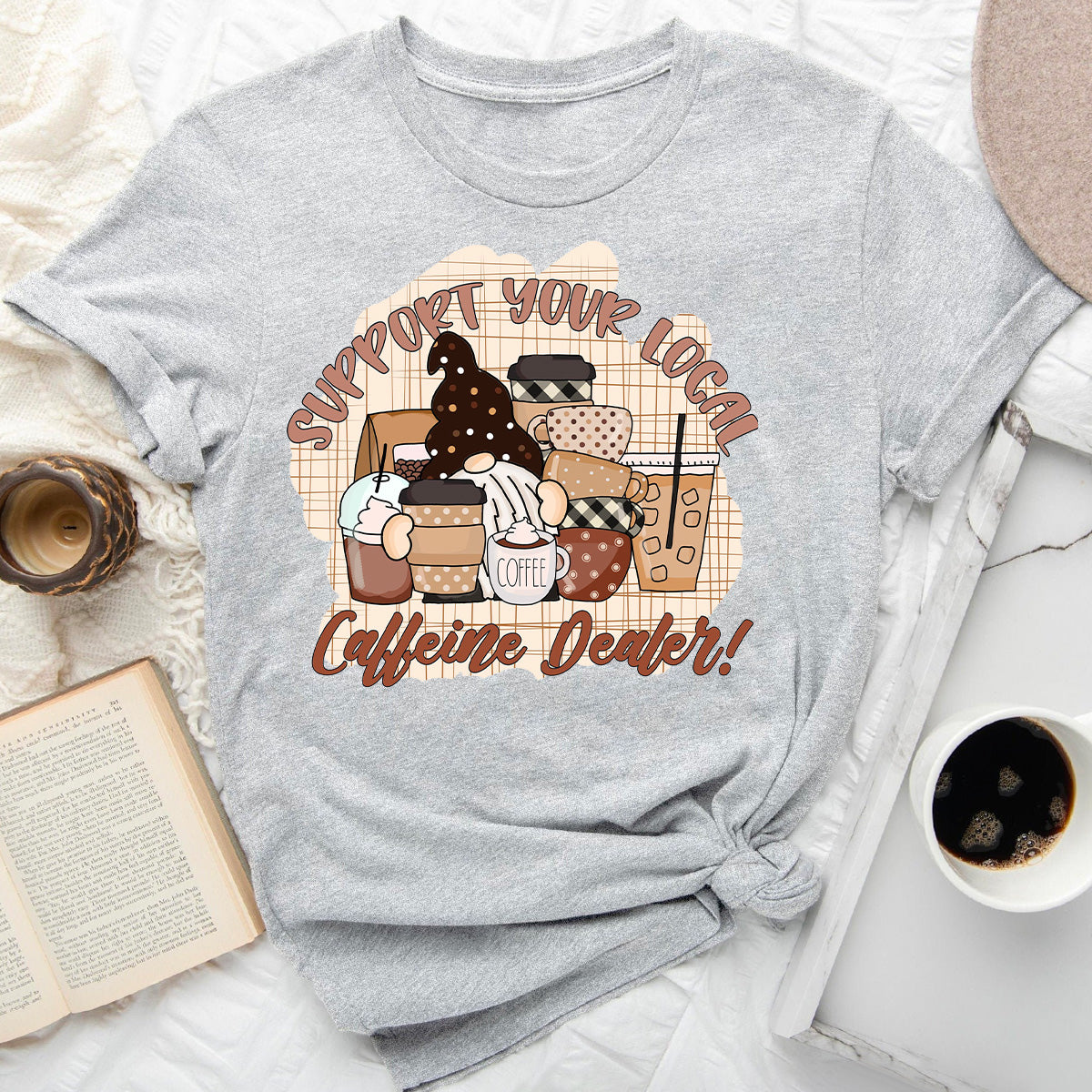 Caffeine Dealer Gnome T-Shirt