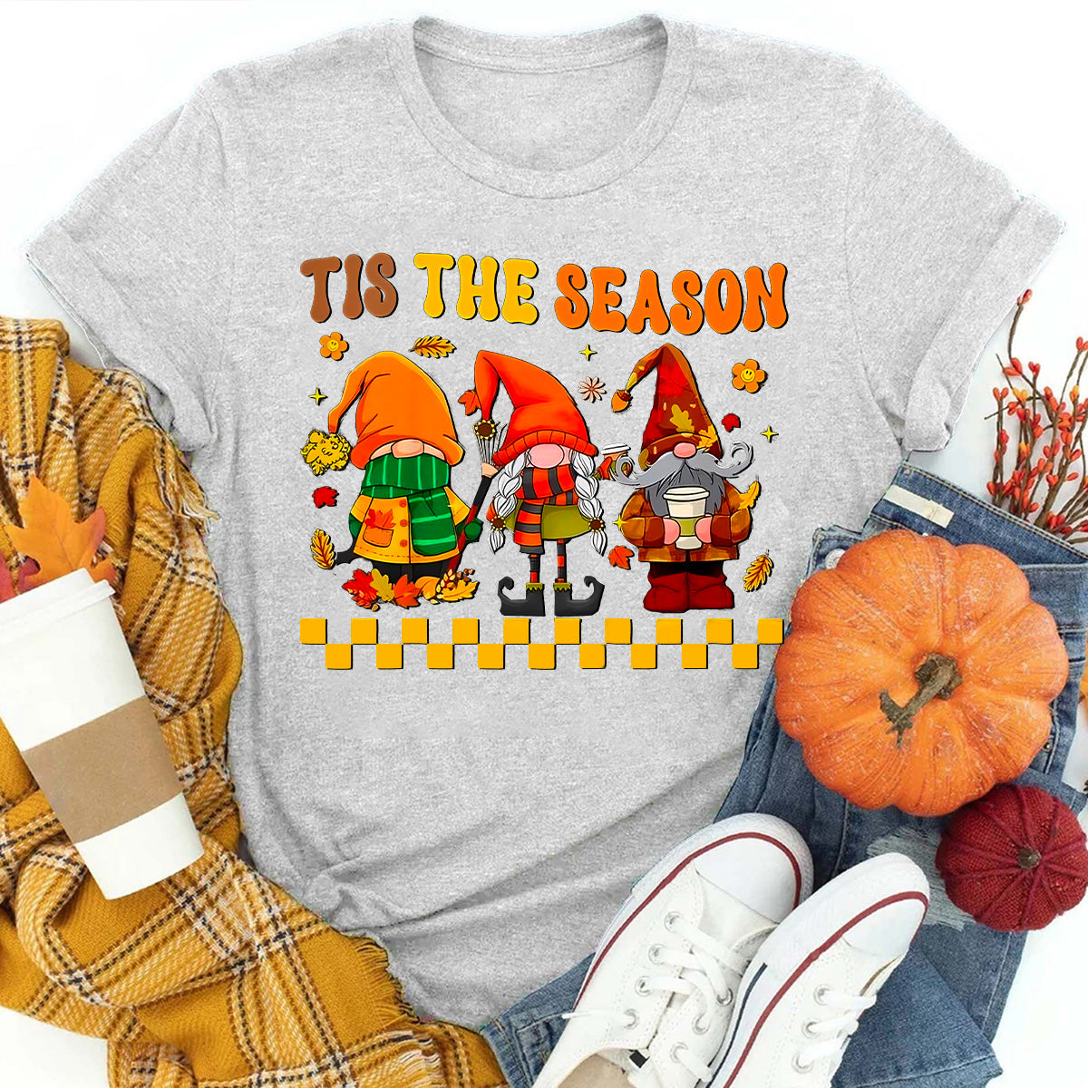 Tis The Season Fall Gnomes T-Shirt