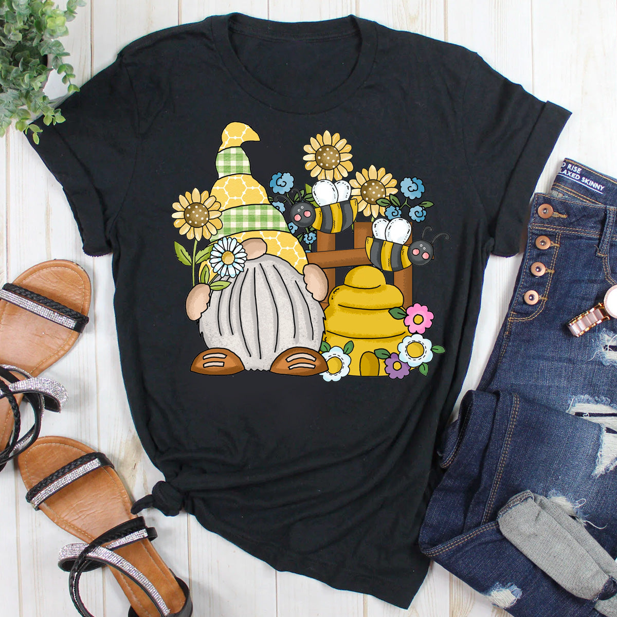 Bee Scene Gnome T-Shirt