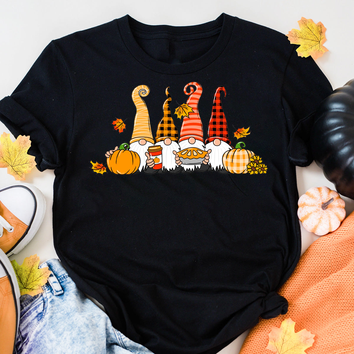 Fall Thanksgiving Gnome T-Shirt