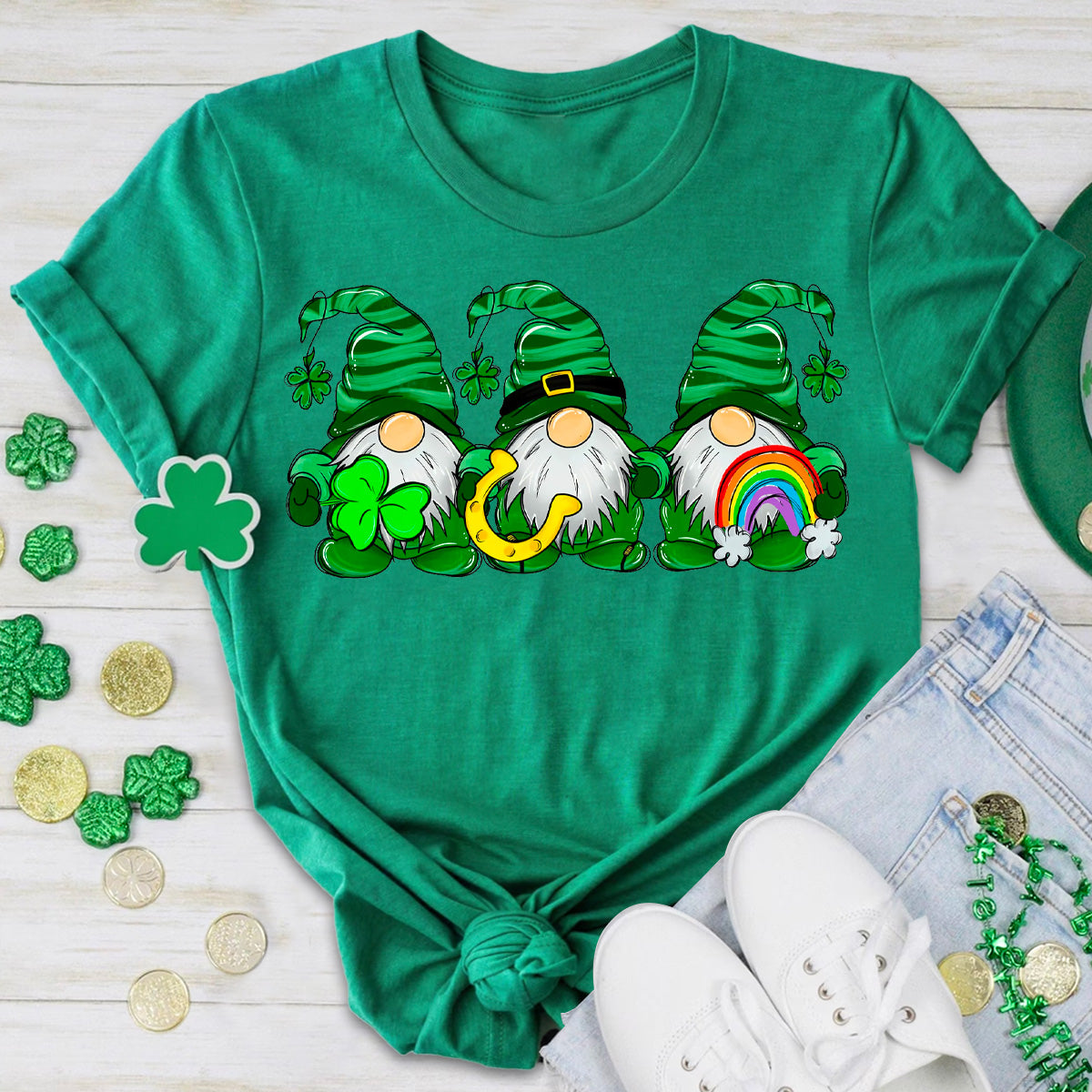 St Patricks Day Gnome Shirt T-Shirt