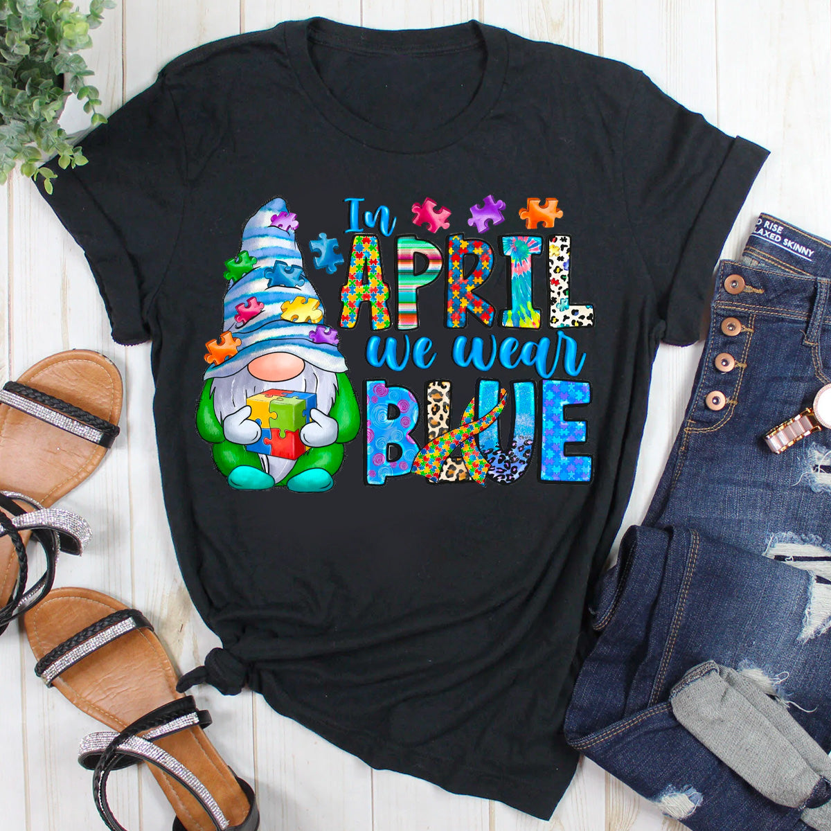 Autism Awareness Gnome T-Shirt