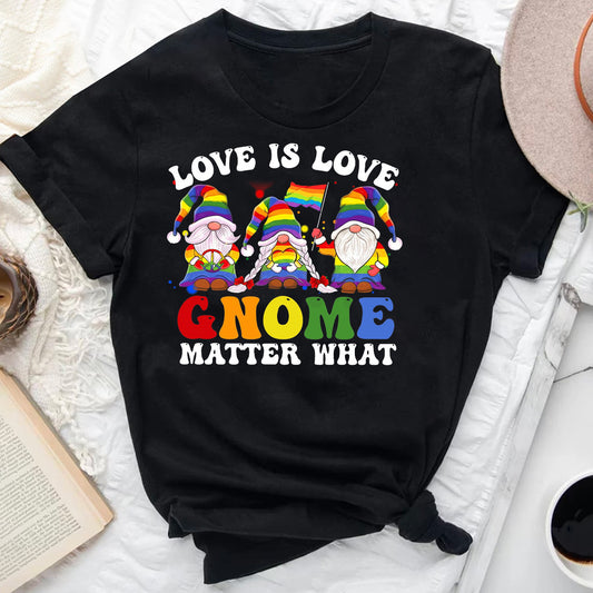 Love Is Love Gnome Matter What T-Shirt