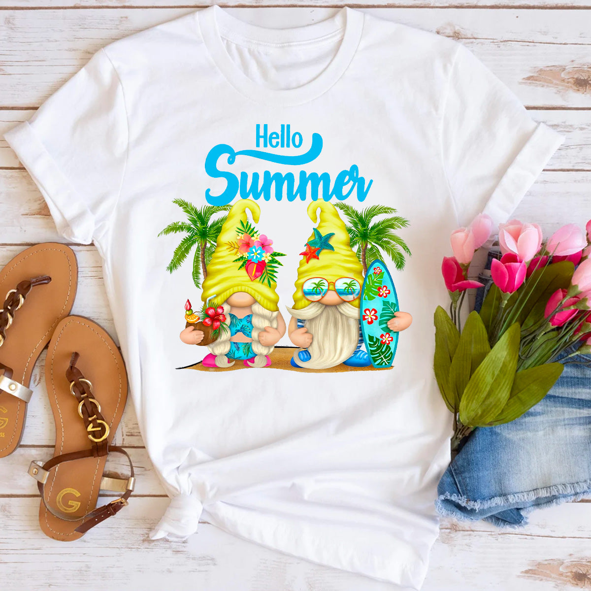 Hello Summer Gnome T-Shirt