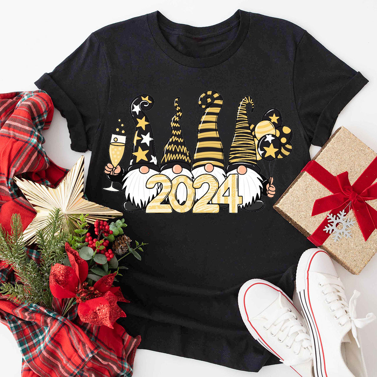 New Year 2024 Gnome T-Shirt