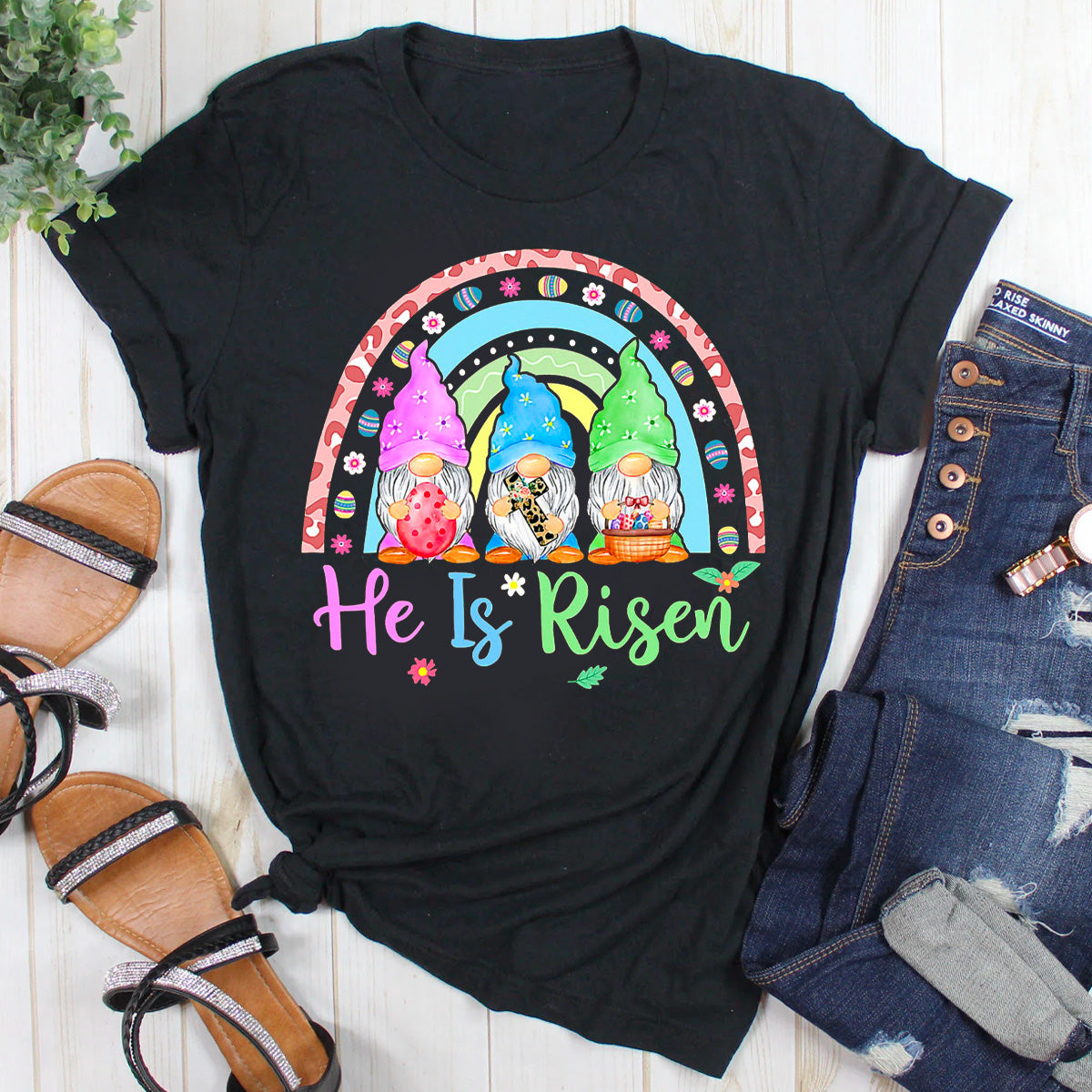 Easter Day For Christian He Is Risen T-Shirt