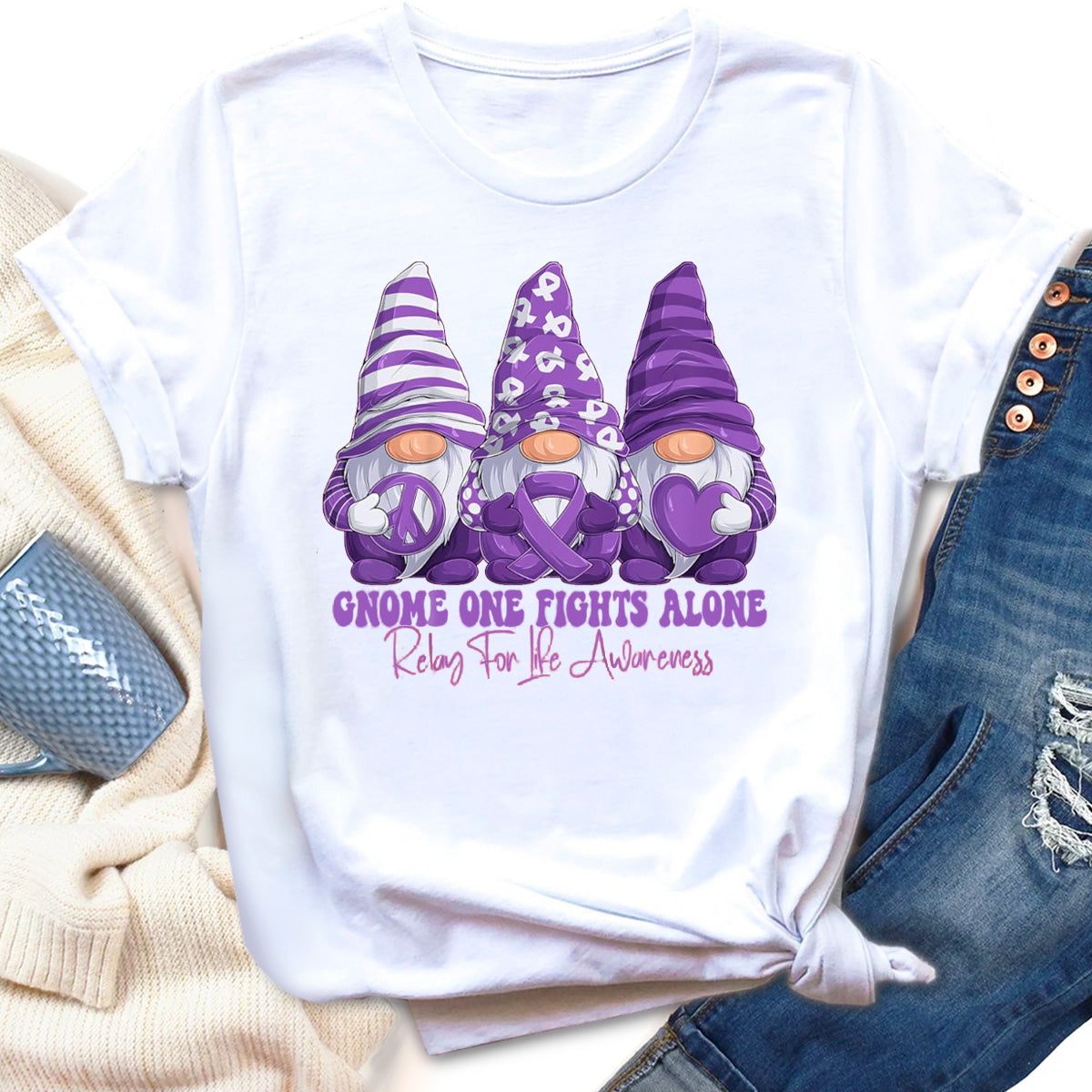 Relay For Life Gnomies Support T-Shirt