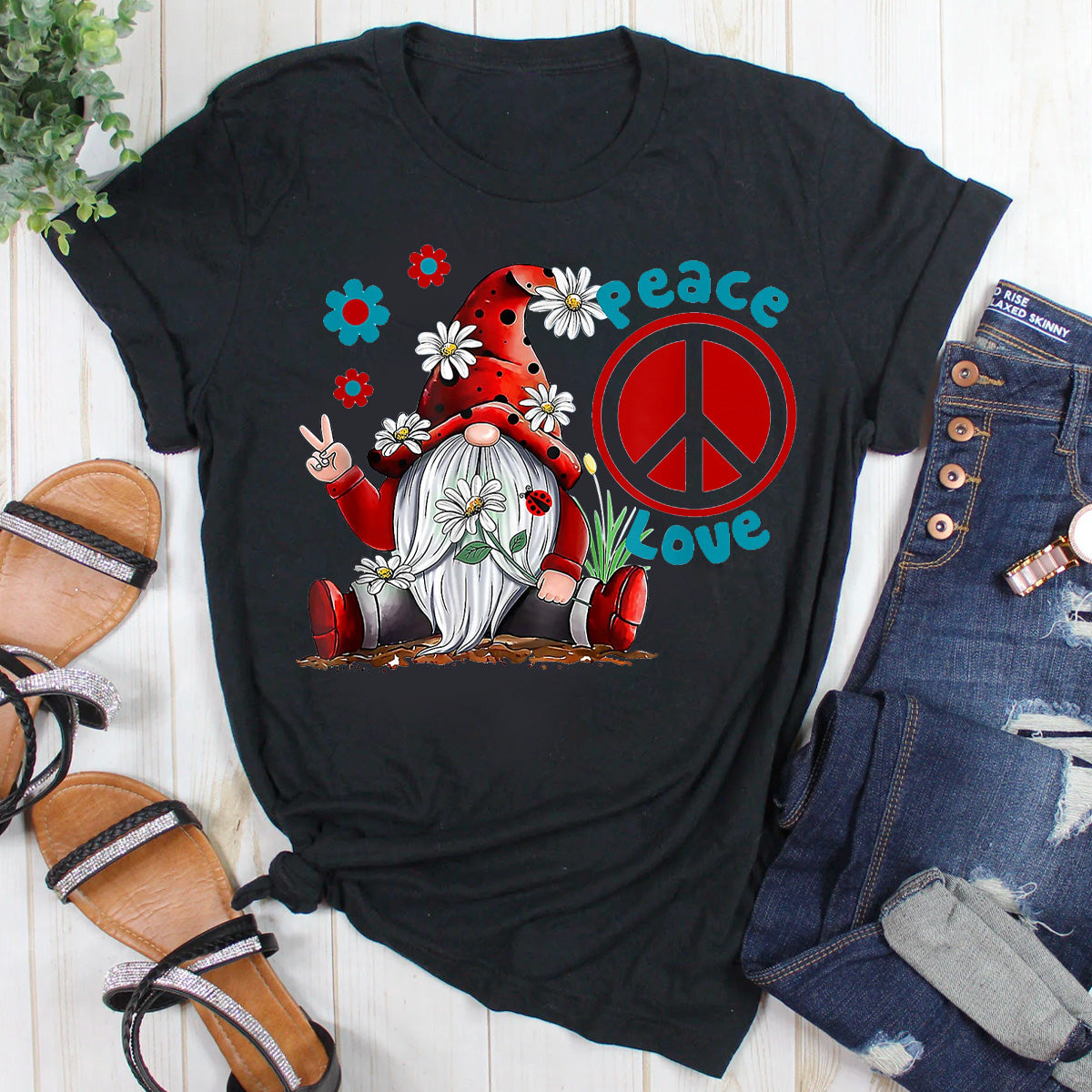 Peace & Love Gnomes T-Shirt