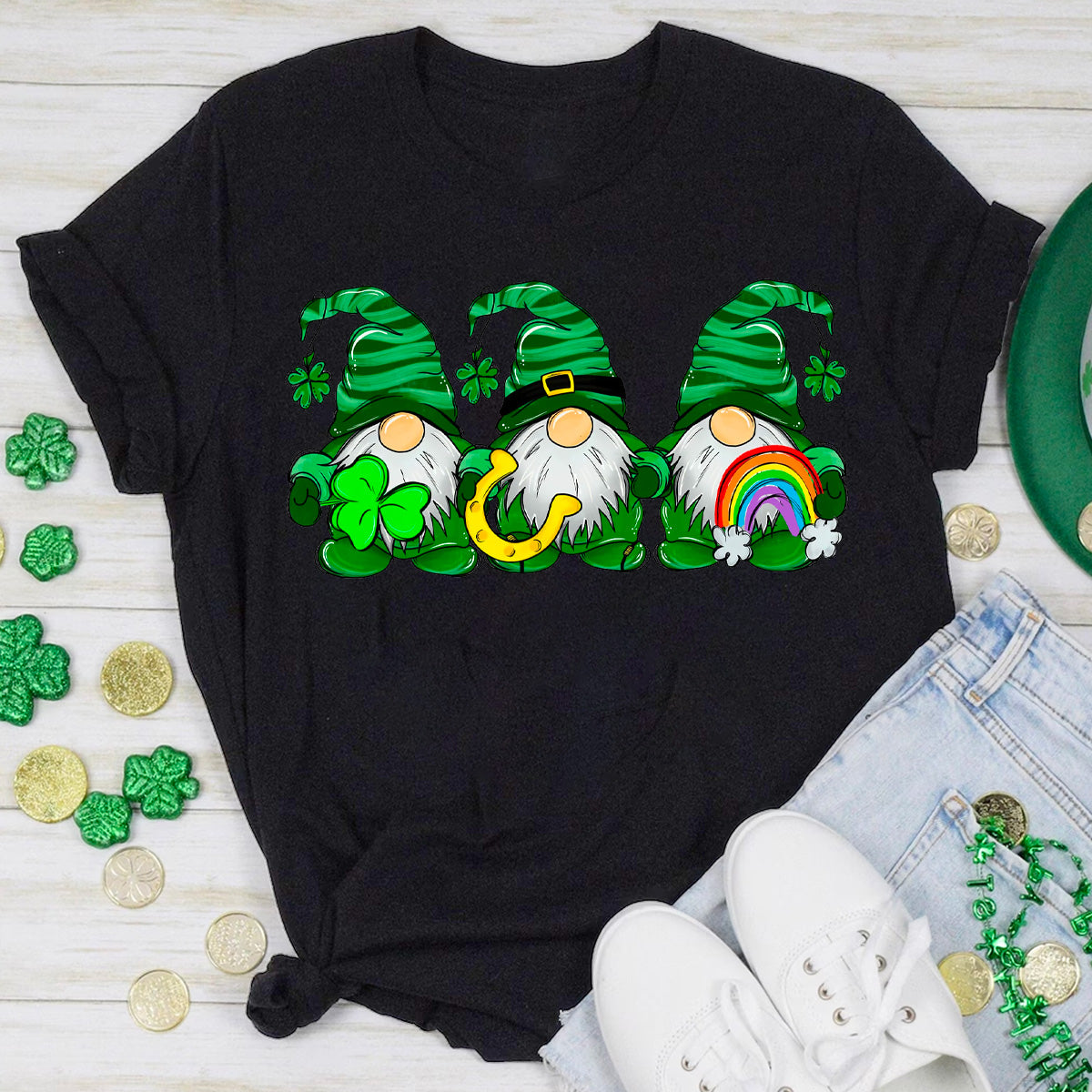 St Patricks Day Gnome Shirt T-Shirt