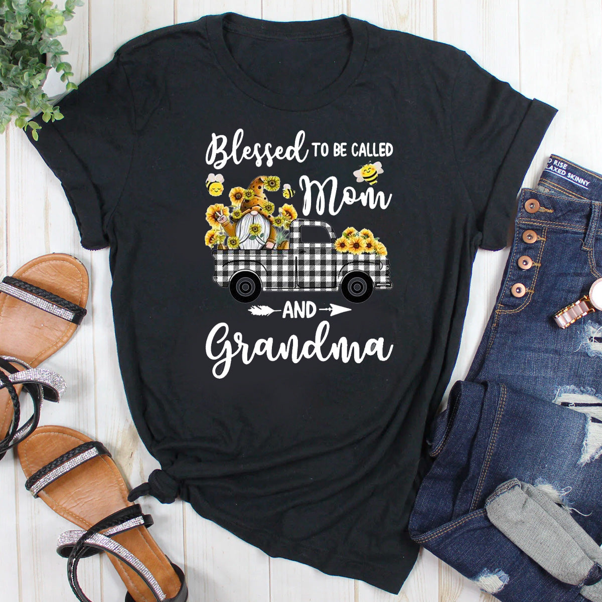 Blessed To Be Called Mom And Grandma T-Shirt