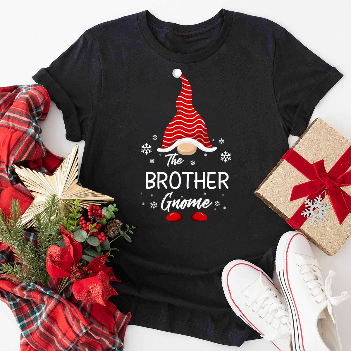 The Brother Gnome Family Matching Family Christmas T-Shirt