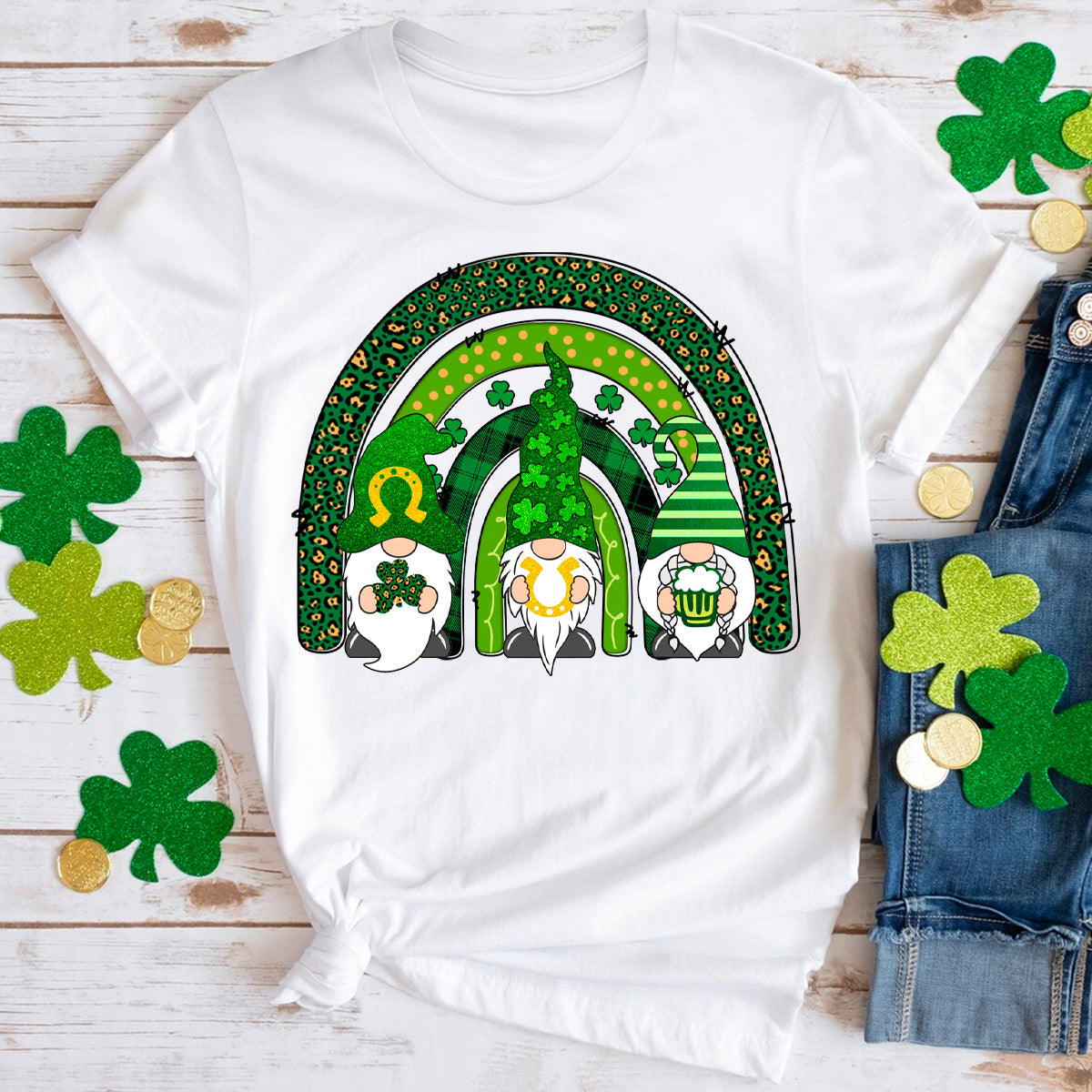 St. Patrick's Day Rainbow Gnome T-Shirt