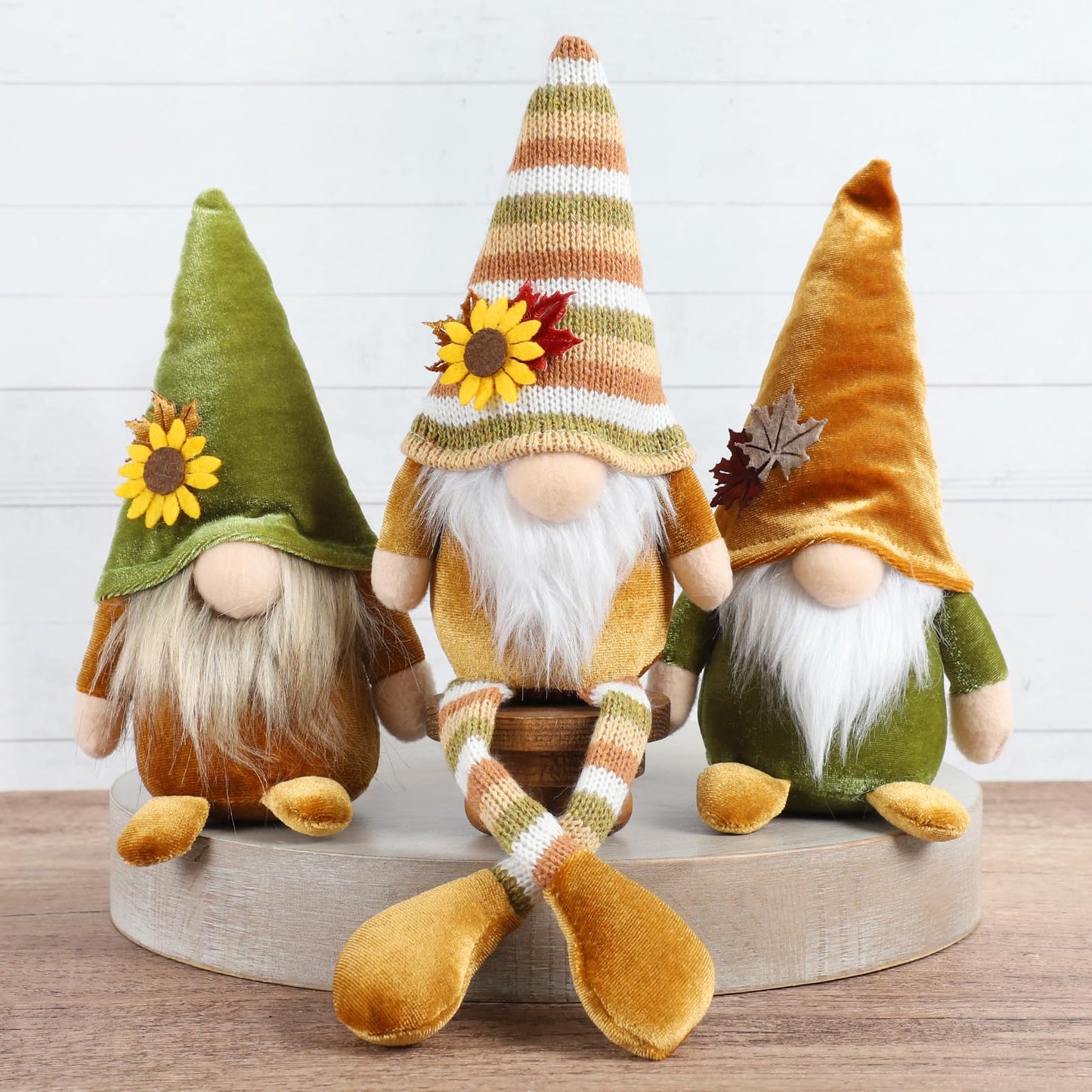 Triplets Of Fall Gnomes