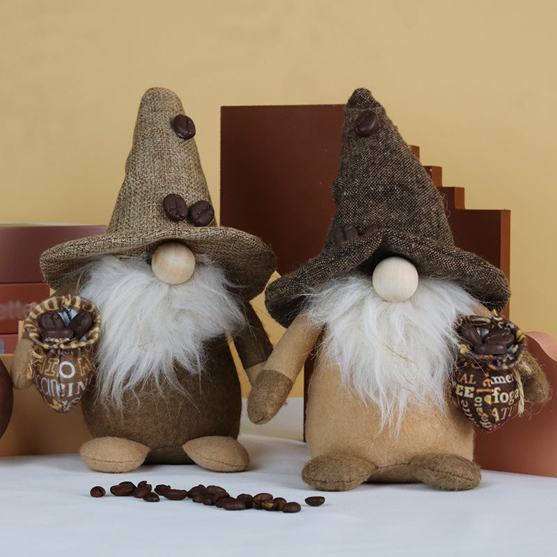 Holding Coffee Beans Gnome