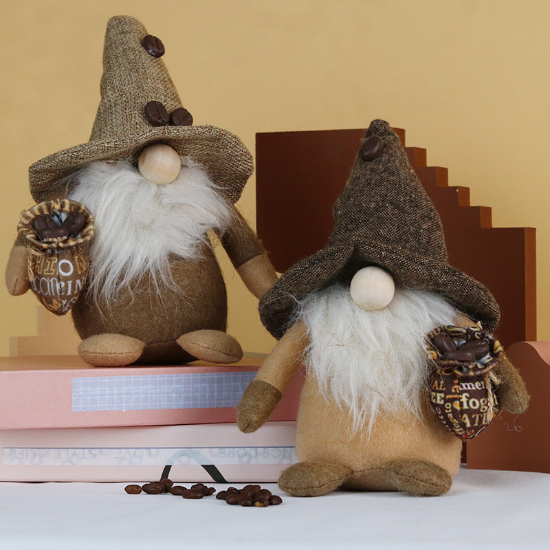 Holding Coffee Beans Gnome