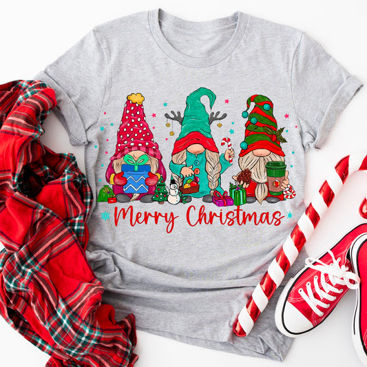 Happy Gnomes Merry Christmas T-Shirt