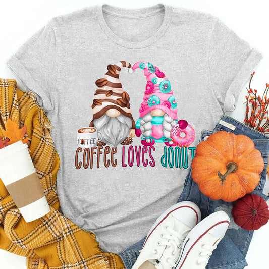 Donut And Coffee Lover Gnome T-Shirt