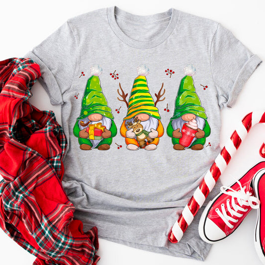 Woodland Christmas Gnome T-Shirt