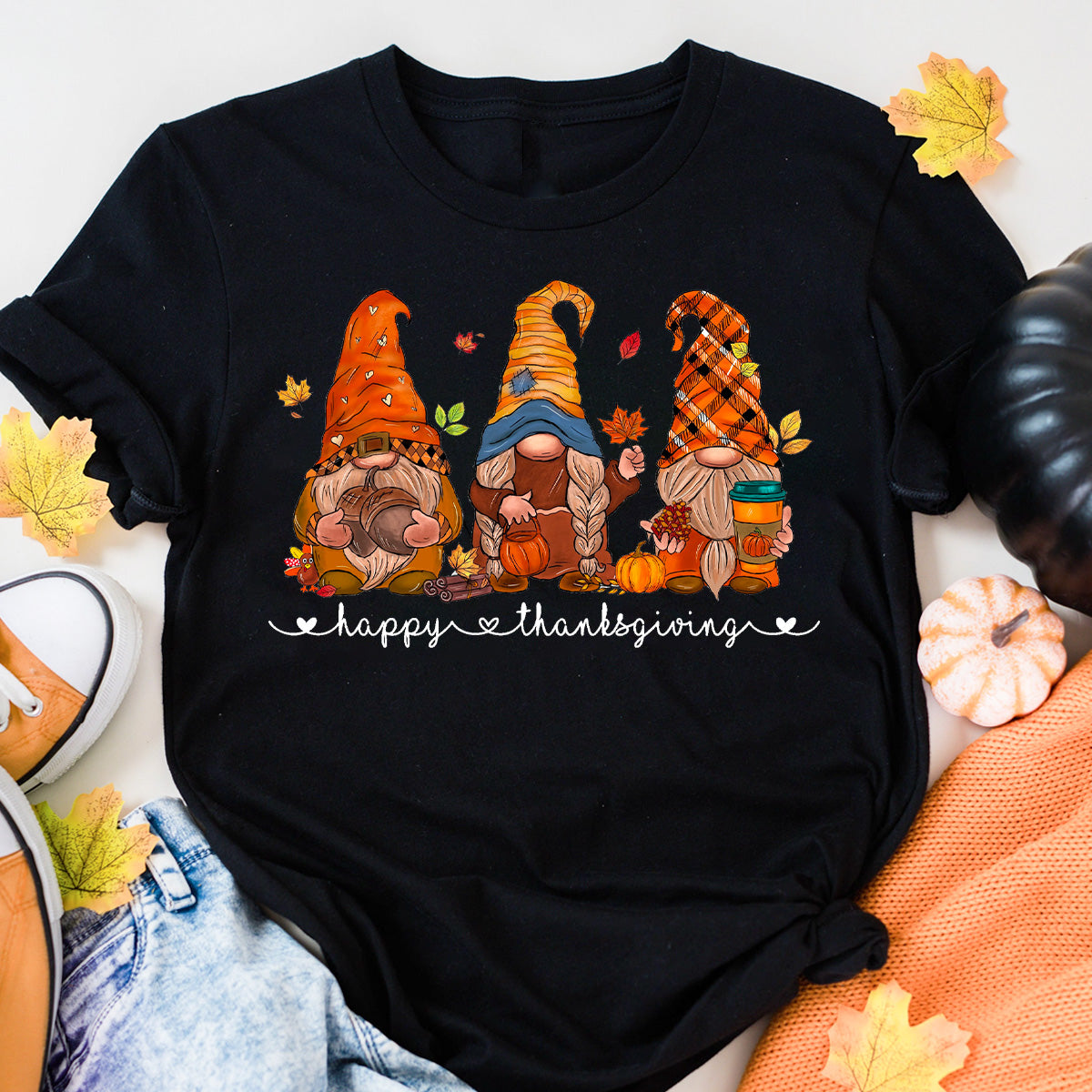 Happy Thanksgiving with Gnomes T-Shirt