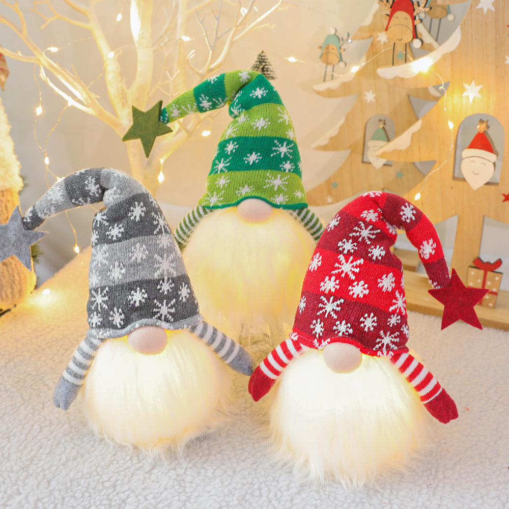 Nordic Snowflake Light Gnome Set