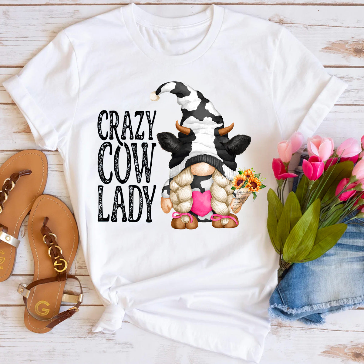 Crazy Cow Lady T-Shirt