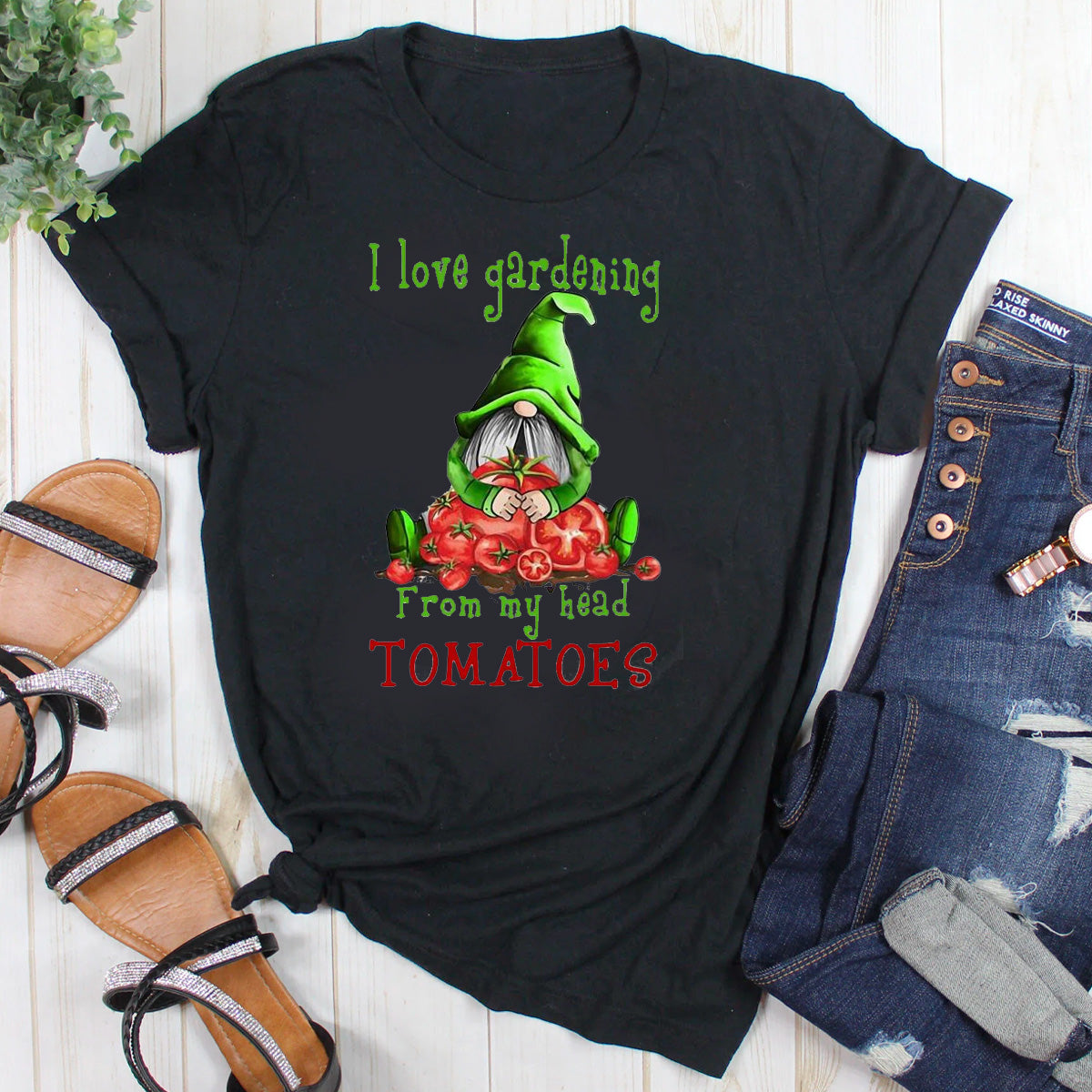 I Love Gardening From My Head Tomatoes T-Shirt