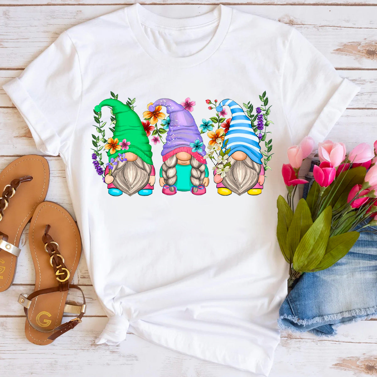 Floral Gnome T-Shirt