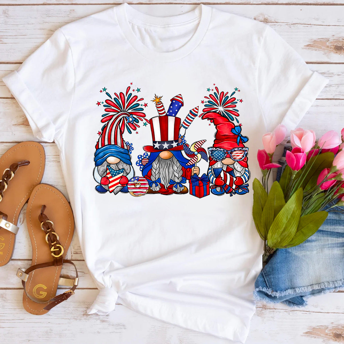4th Of July Gnome T-Shirt