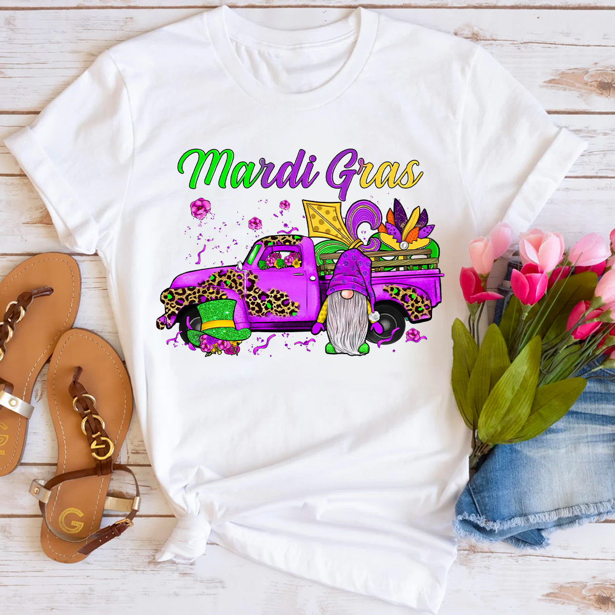 Youth Gnome Mardi Gras T-Shirt