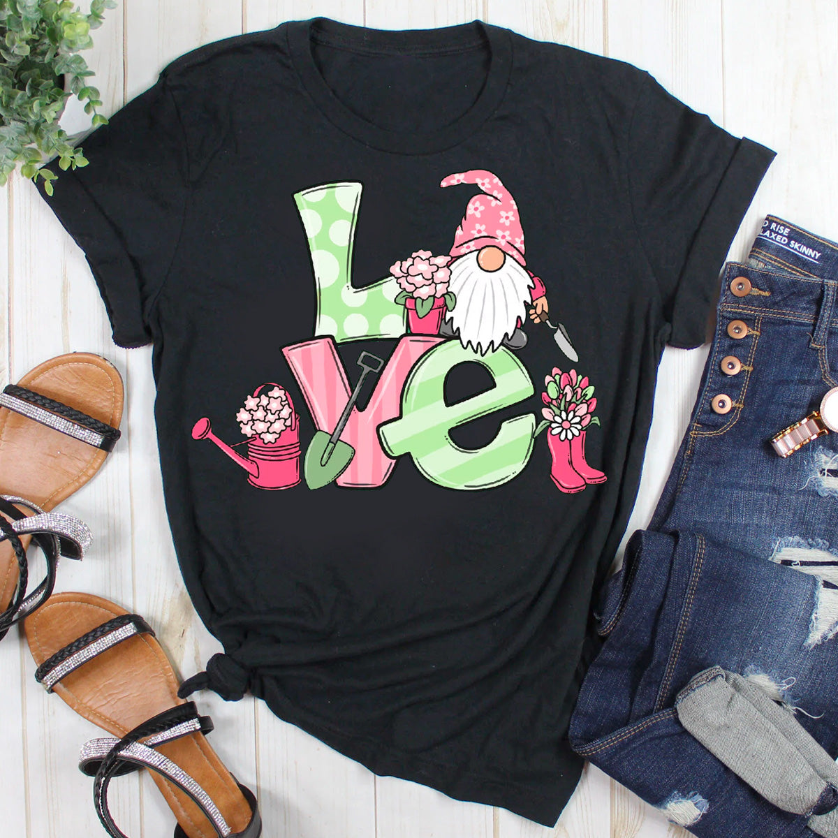 Spring Love Garden Gnome T-Shirt