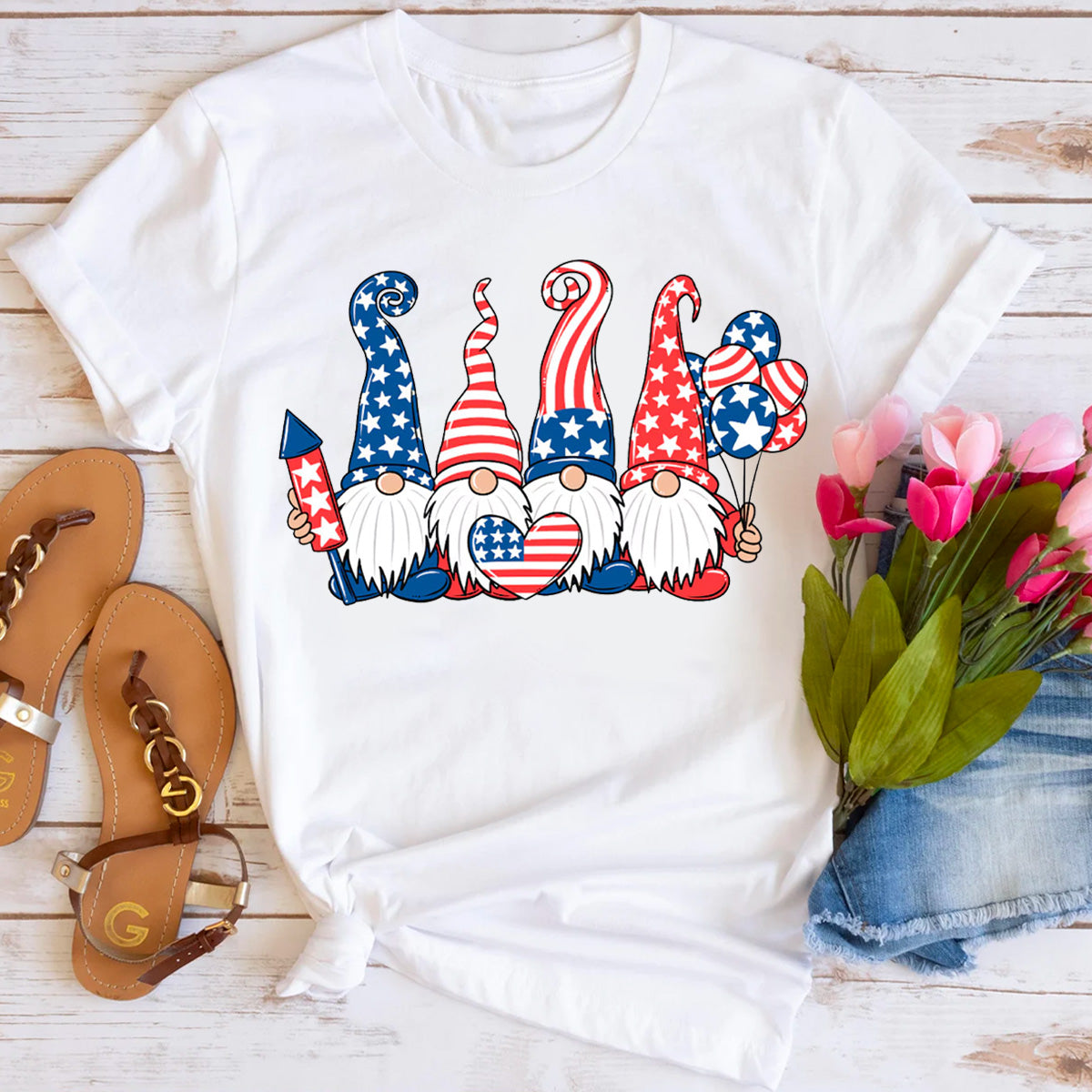 Patriotic Gnomes T-Shirt